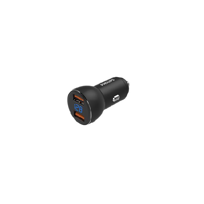 带 2 个 USB-A 端口的车载充电器