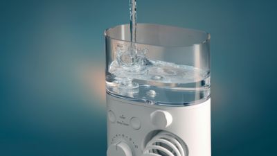 550ml water tank for an uninterrupted cleaning