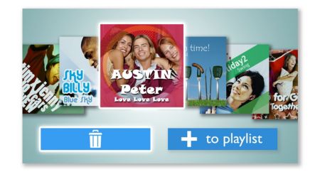 Create playlists or delete songs directly on the device