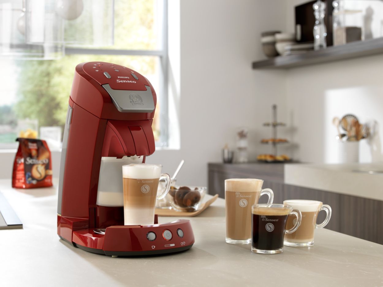 Cafetera Philips Senseo Roja en