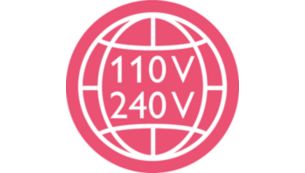 Use anywhere in the world with universal voltage