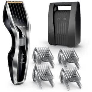 Hairclipper series 5000 Hair clipper with titanium blades &amp; 4 combs