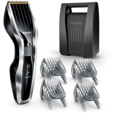 Hairclipper series 5000 Hair clipper with titanium blades & 4 combs