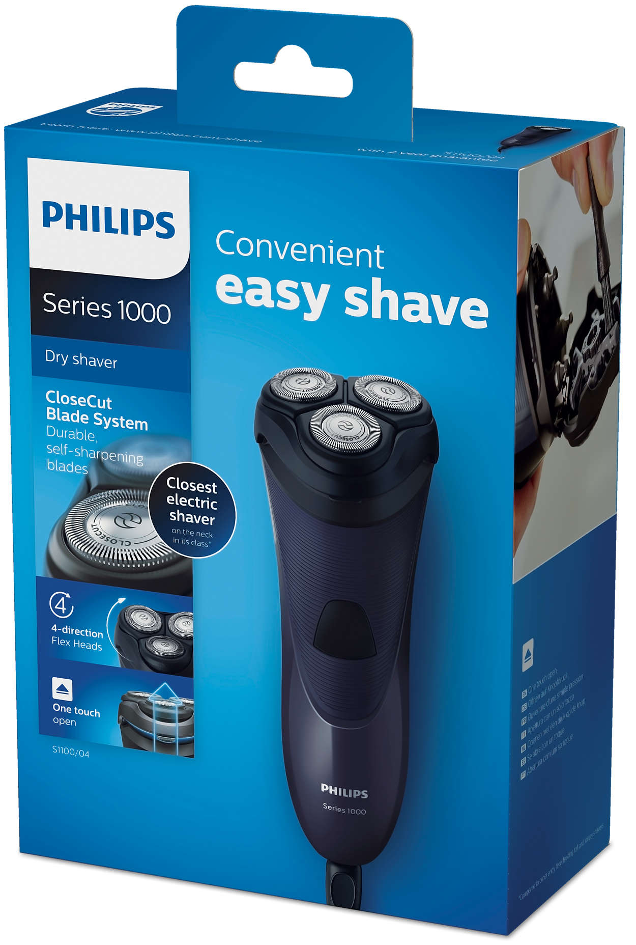 Geen onwettig band Shaver series 1000 Elektrisch apparaat voor droog scheren S1100/04 | Philips