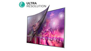 Технология Ultra Resolution преобразует любой сигнал в четкое изображение Ultra HD
