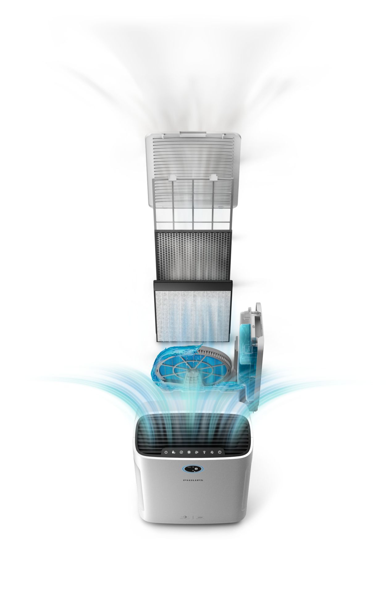 Humidificador - 8710103714057 PHILIPS, 2 l, 25 m²m², Blanco