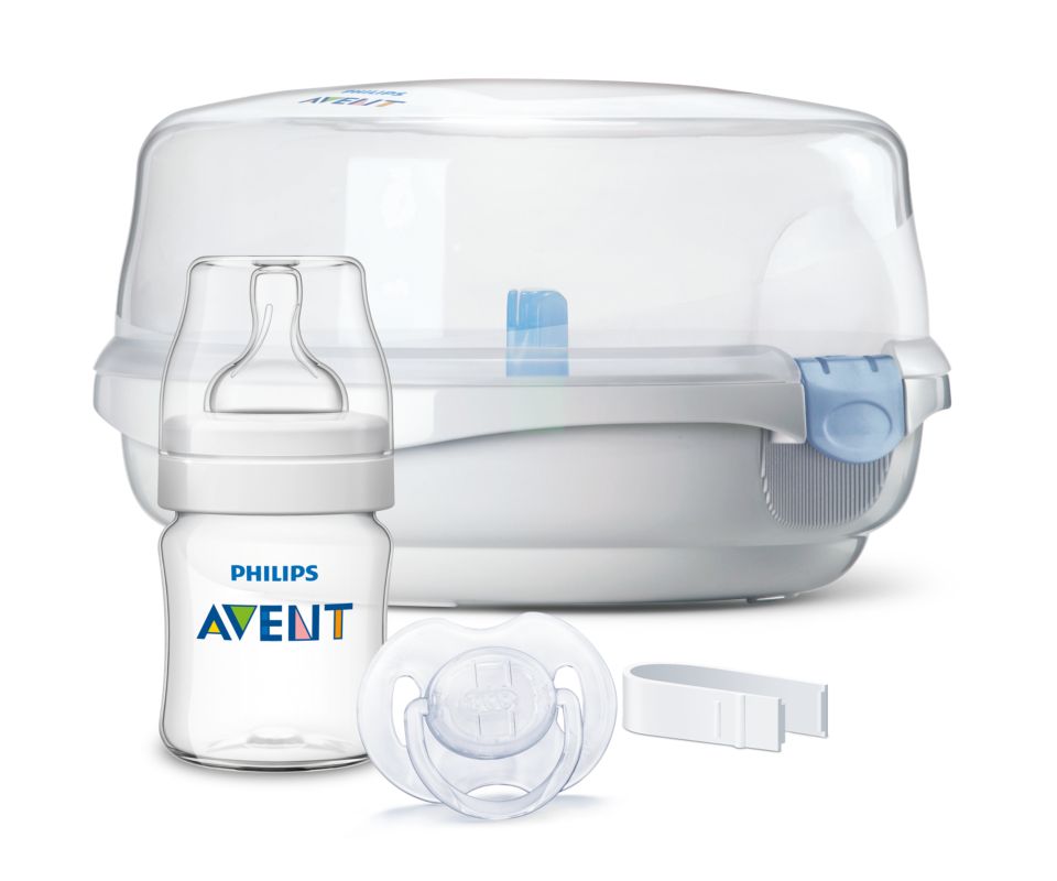 Philips Avent Microwave Steam Sterilizer for Baby Bottles, Pacifiers, Cups  and More 