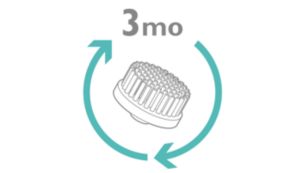 Remplacez la tête de brosse tous les 3 mois pour une hygiène optimale