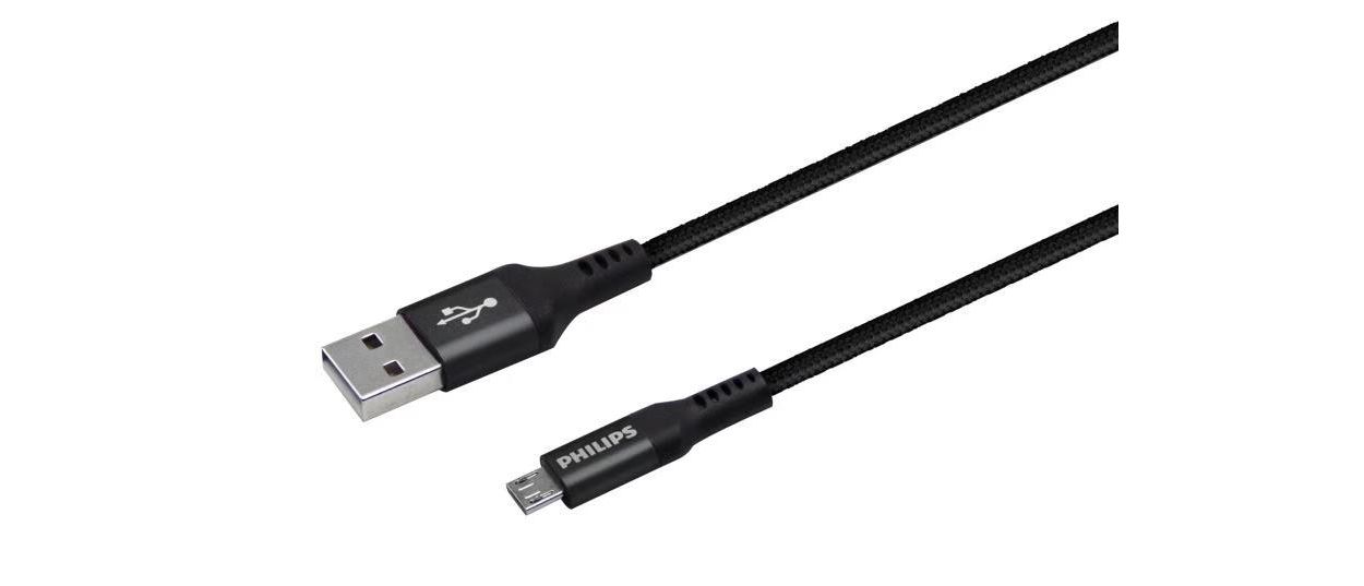 Cabo entrançado USB-A para micro-USB de alta qualidade