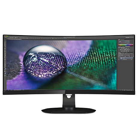 349P7FUBEB/01 Brilliance Curved UltraWide display with USB-C dock