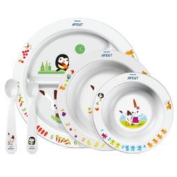 Avent مجموعة أدوات طعام الأطفال الصغار بسن 6 أشهر وما فوق