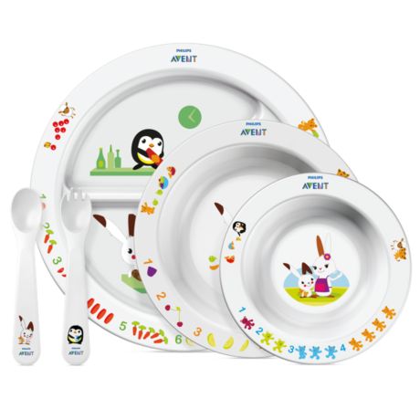 SCF716/00 Philips Avent Ensemble de repas pour tout-petits (dès 6 mois)