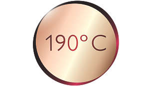 190°C максимална температура за идеално оформяне