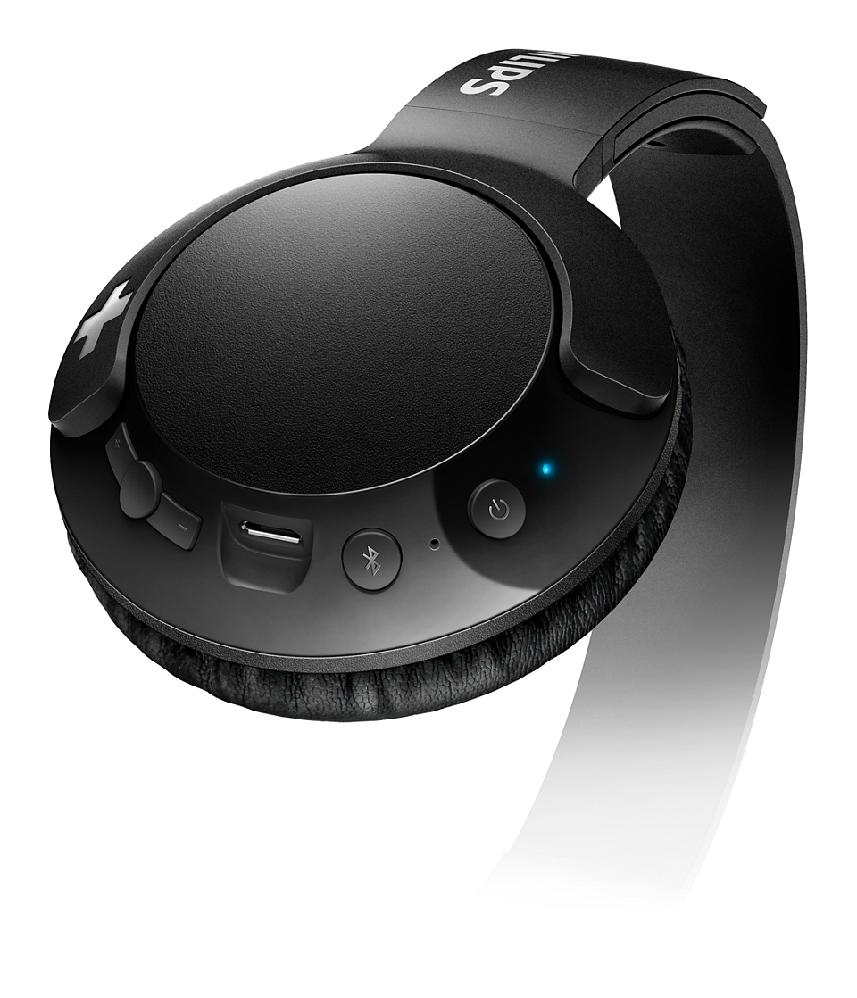 BASS+ Wireless On Ear Headphone with mic SHB3075BK/27 | Philips BASS+ Wireless On Ear Headphone with mic SHB3075BK/27 | Philips
