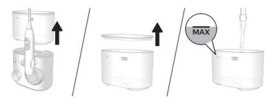 How to set up your Sonicare Countertop Power Flosser for first use