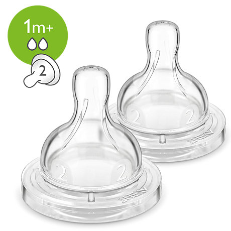 SCF632/27 Philips Avent Baby bottle teats with anti-colic valves