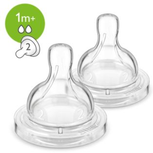 Avent Baby bottle teats with anti-colic valves