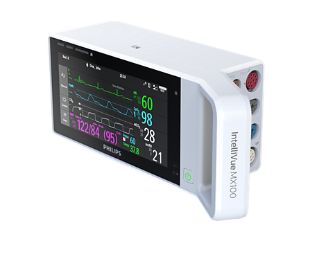 Monitor paziente IntelliVue MX100 Per dati affidabili durante il trasporto, MX100 è unico