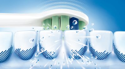 Odstrani do 6-krat več zobnih oblog kot običajna zobna ščetka