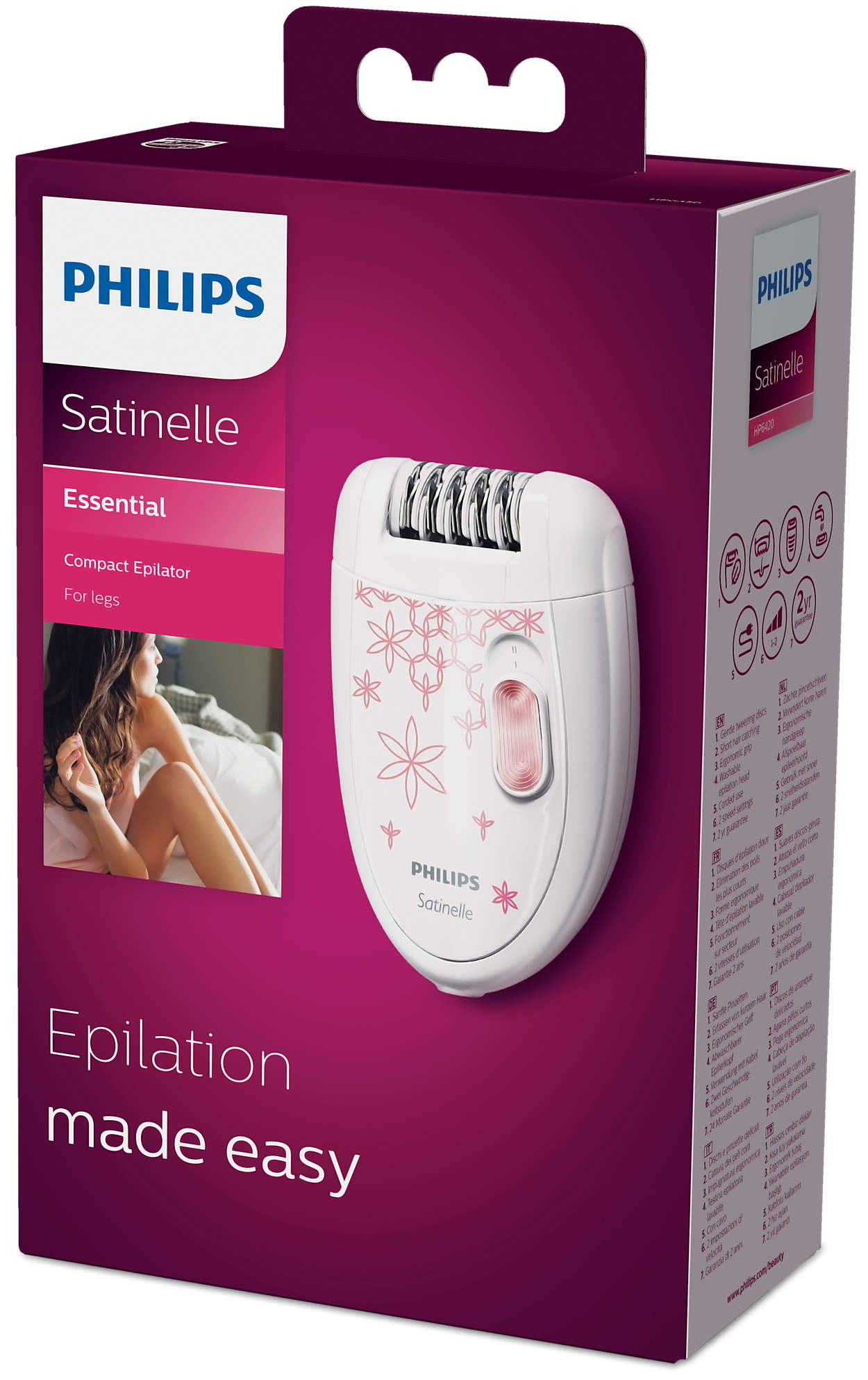 acquaintance mini vein Satinelle Essential Compact epilator HP6420/00 | Philips