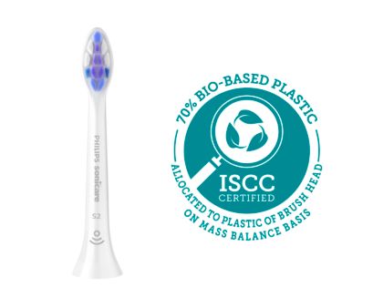 Philips Sonicare Sensitive brush head with ISCC Certified badge