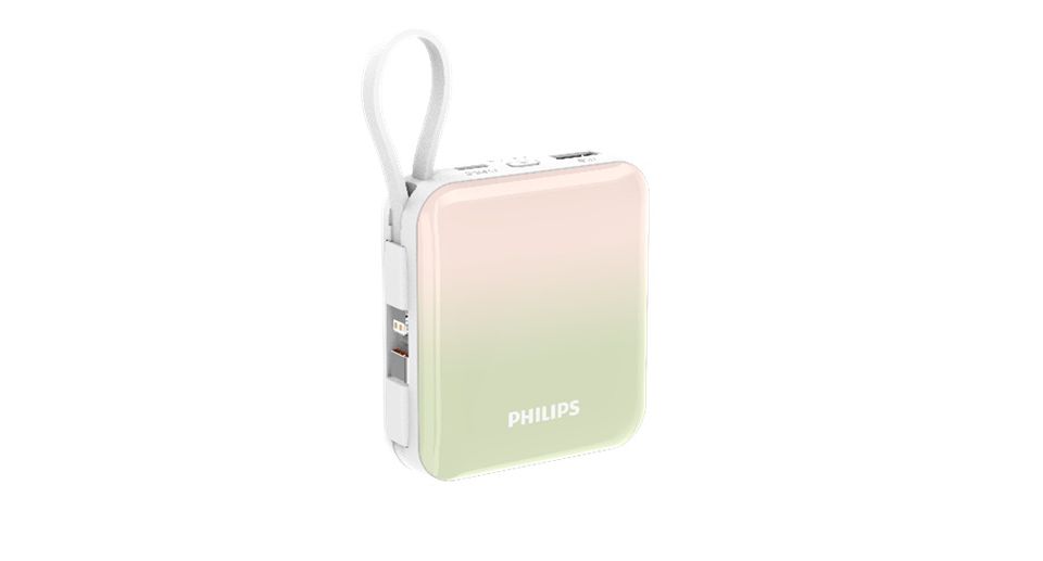 ケーブル一体型で使いやすい多機能 USB モバイルバッテリー