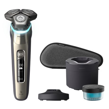 S9983/55 Shaver series 9000 Máquina de barbear elétrica a húmido/seco com SkinIQ