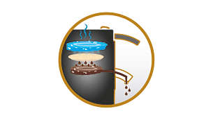 Exclusivo sistema de preparo de café SENSEO® para um sabor excelente