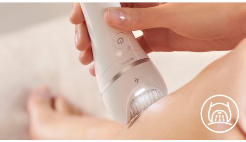 Localiza incluso el vello más fino con la luz Opti-Light