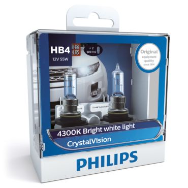 CrystalVision 4,300 K, bright white light