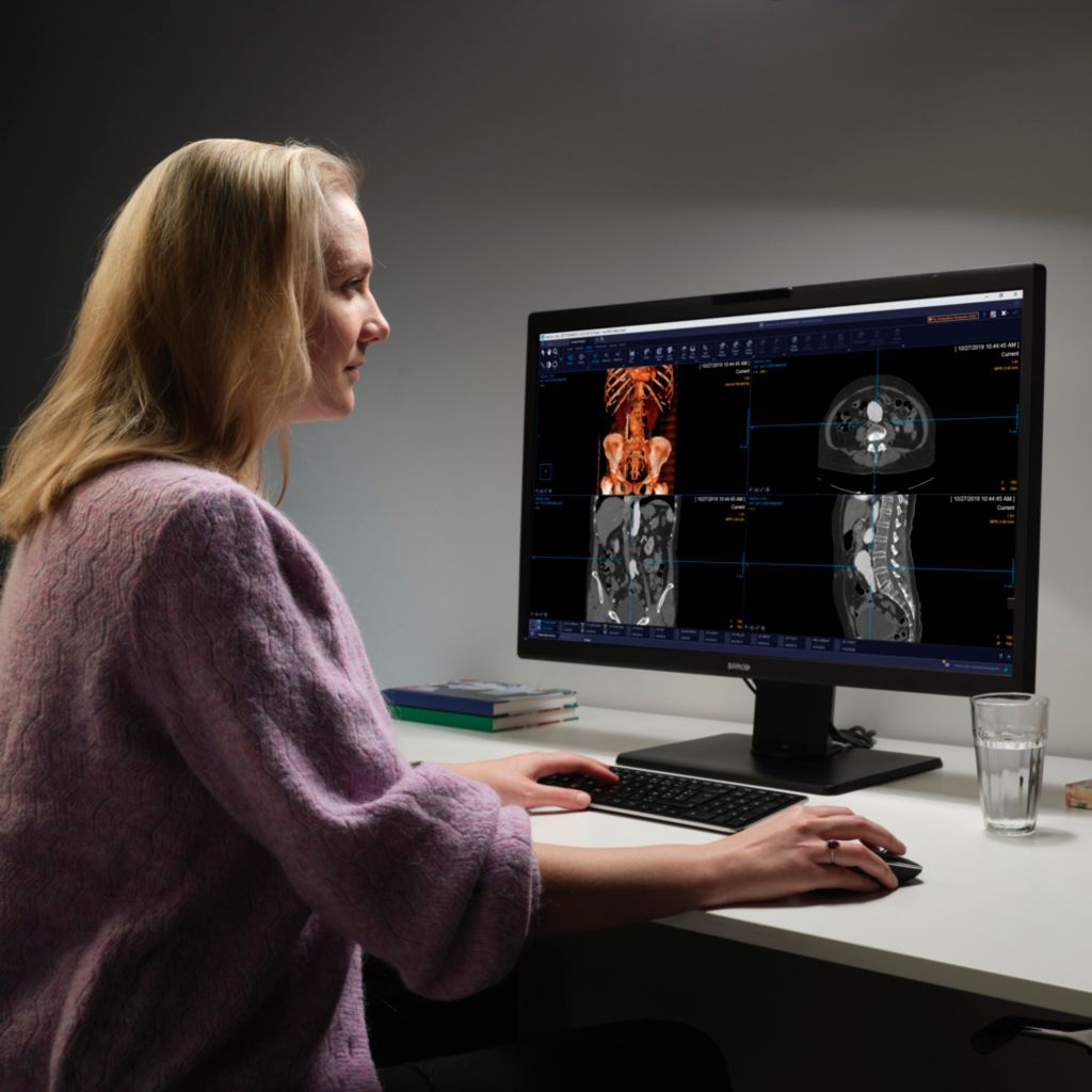 radiologist working from home