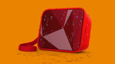 Diseño a prueba de salpicaduras ideal para el uso en exteriores (IPX4)