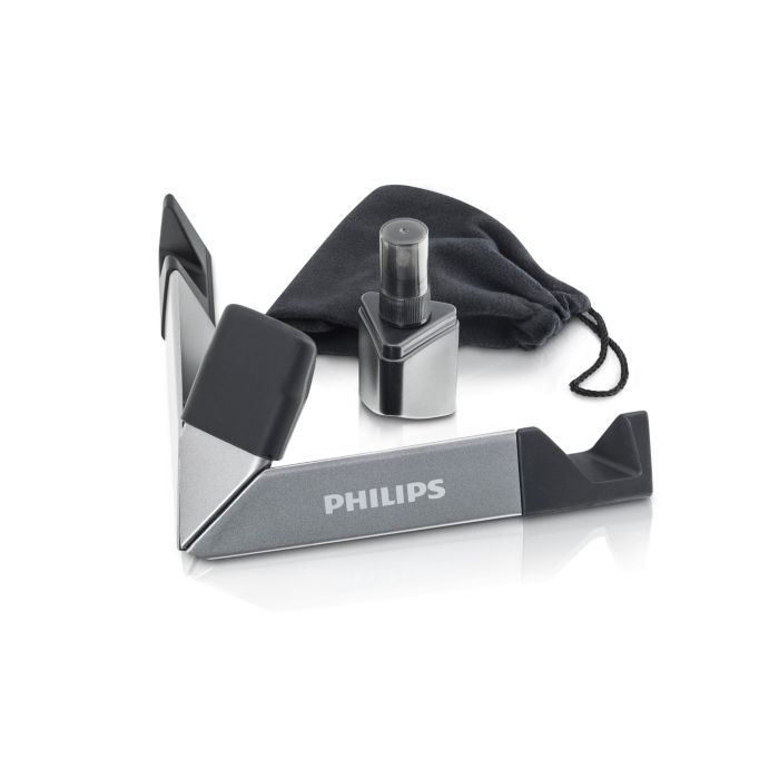 Soporte para tablet y kit de limpieza