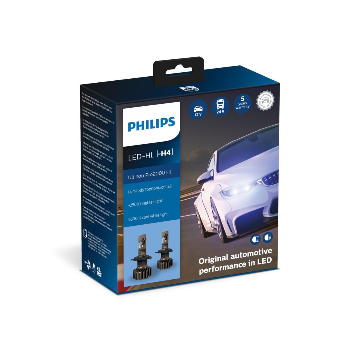 Led h4 deals philips ultinon