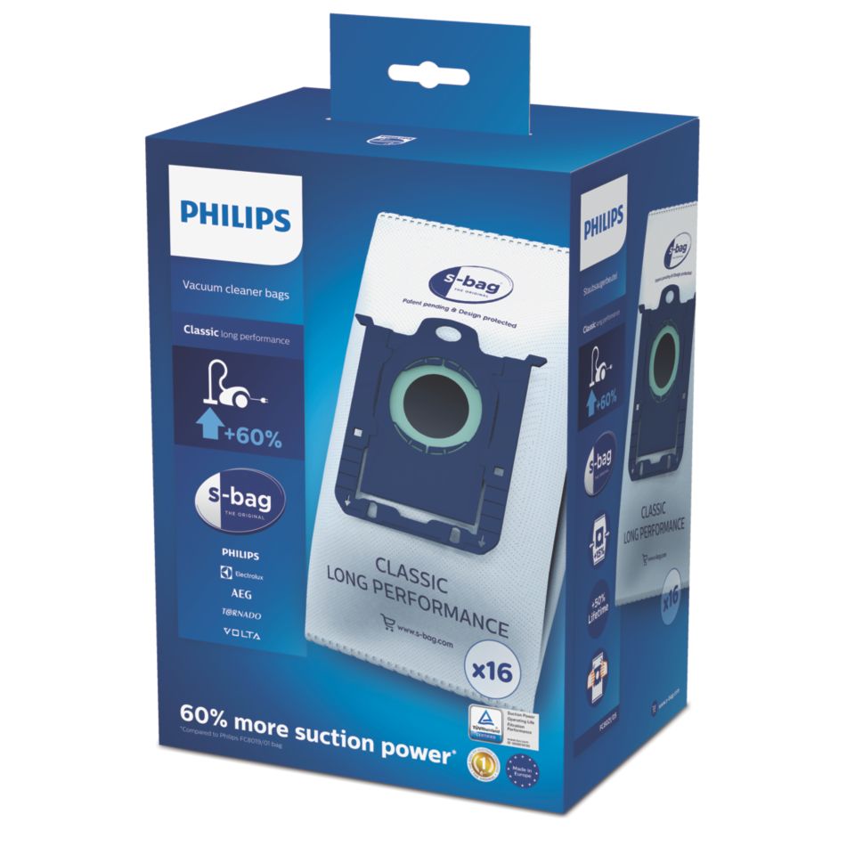 Sacs aspirateur s-bag ultra par 3 pour aspirateur philips