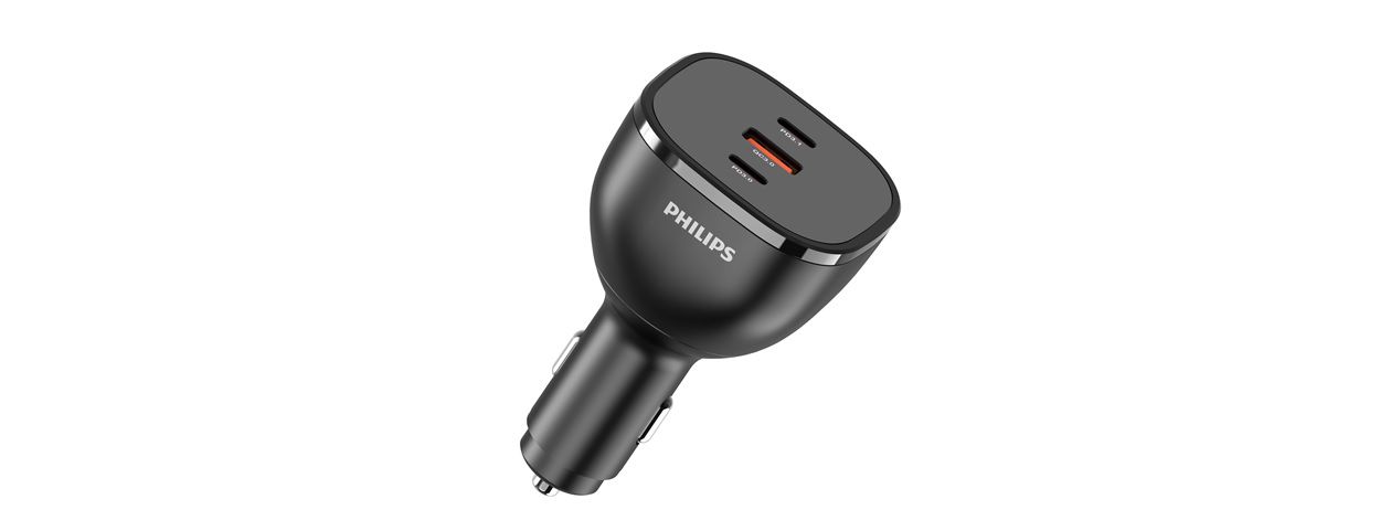 带 3 个 USB 端口的车载充电器