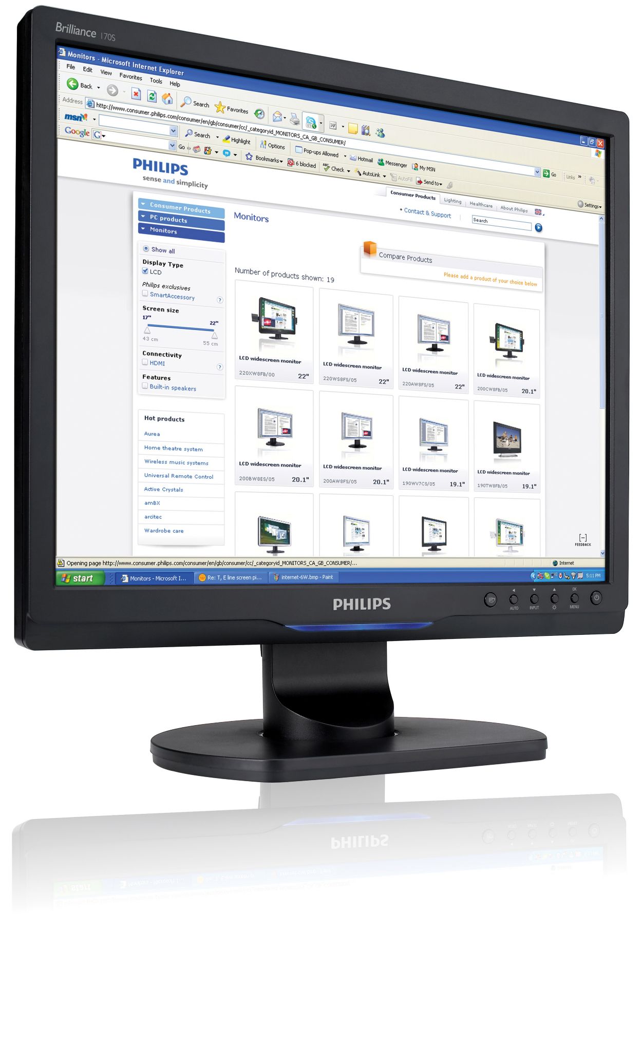 Brilliance LCD 顯示器170S9FB/00 | Philips