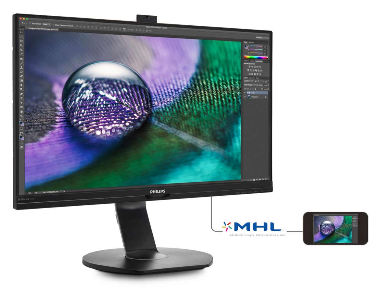 Brilliance 4K UHD LCD monitor with PowerSensor 272P7VPTKEB/69 