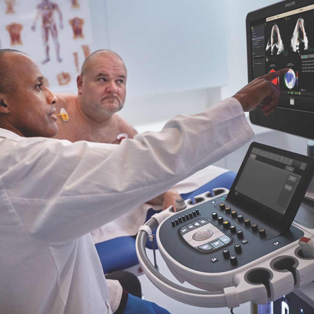 Doctor with CV Ultrasound Patient