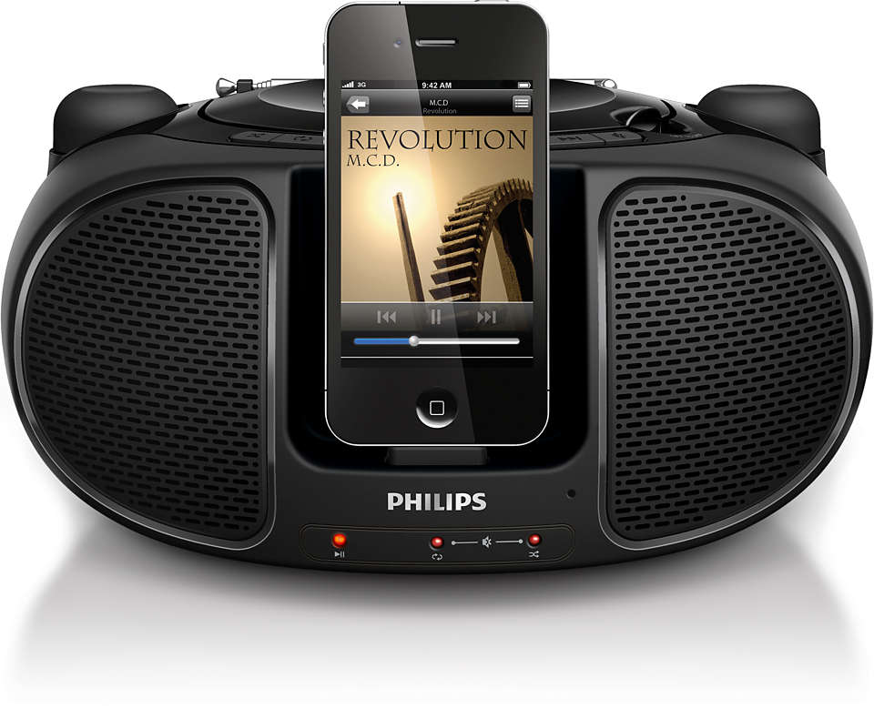 Наслаждавайте се на музиката от iPod/iPhone, където и да отидете