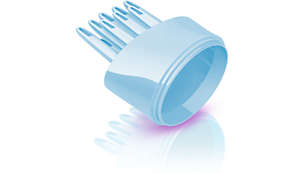 Brush diffuser for easier hair management while drying