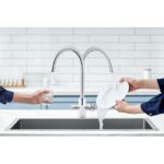 Hot, cold and filtered water from one central tap