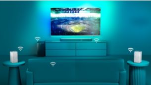 Sistema de cine en casa DTS Play Fi. Sonido Surround inalámbrico