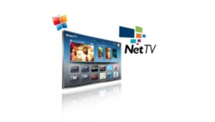 Net TV voor populaire onlinediensten op uw TV