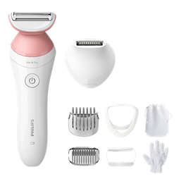 Philips Lady Shaver Series 6000 Cordless shaver with 7 accessories - wet and dry use
