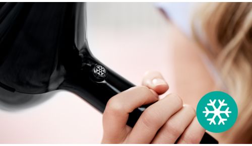 Aire frío que fija el peinado