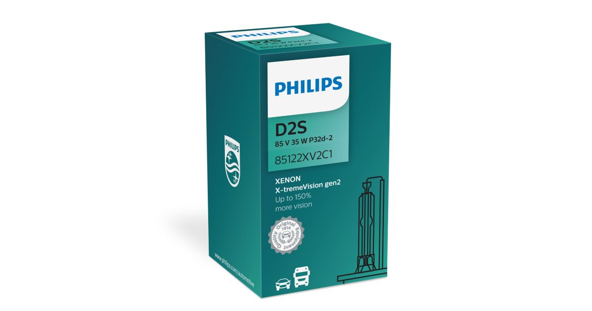 Xenon X-tremeVision gen2 Xenon car headlight bulb 85122XV2C1 | Philips