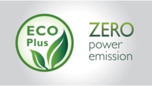 Zero power emission when ECO+ mode is activated