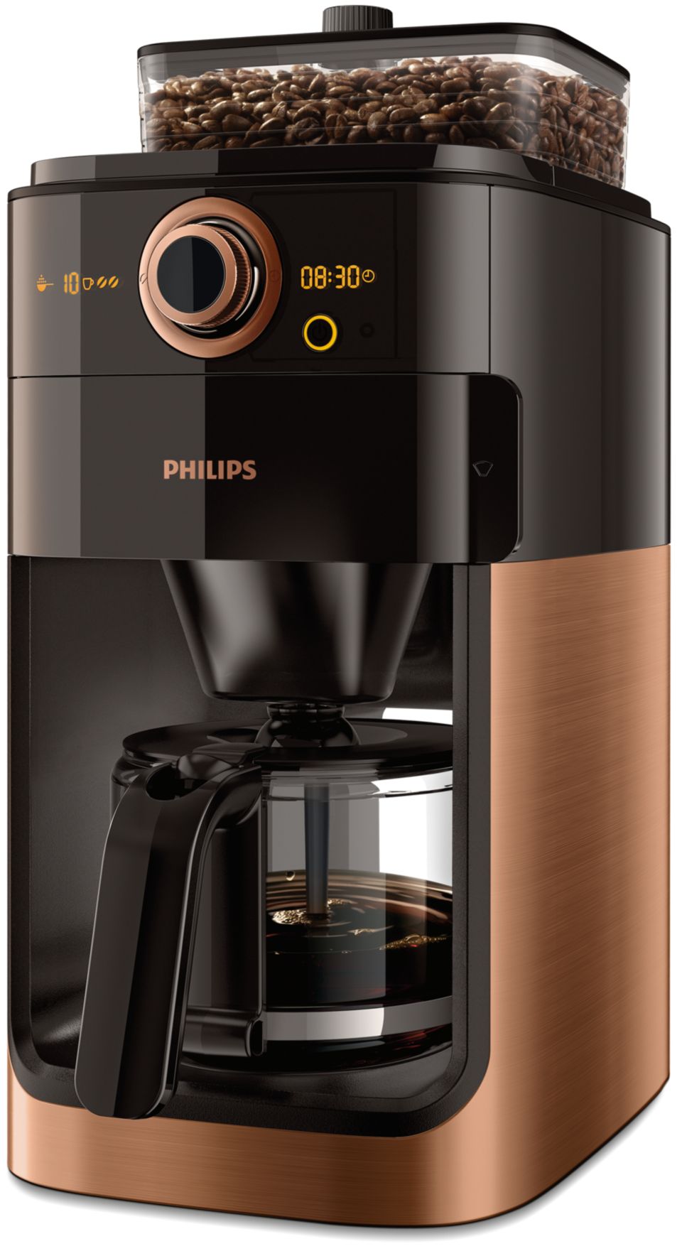 deelnemer Nuttig Tegenstrijdigheid Grind & Brew Koffiezetapparaat HD7768/70 | Philips