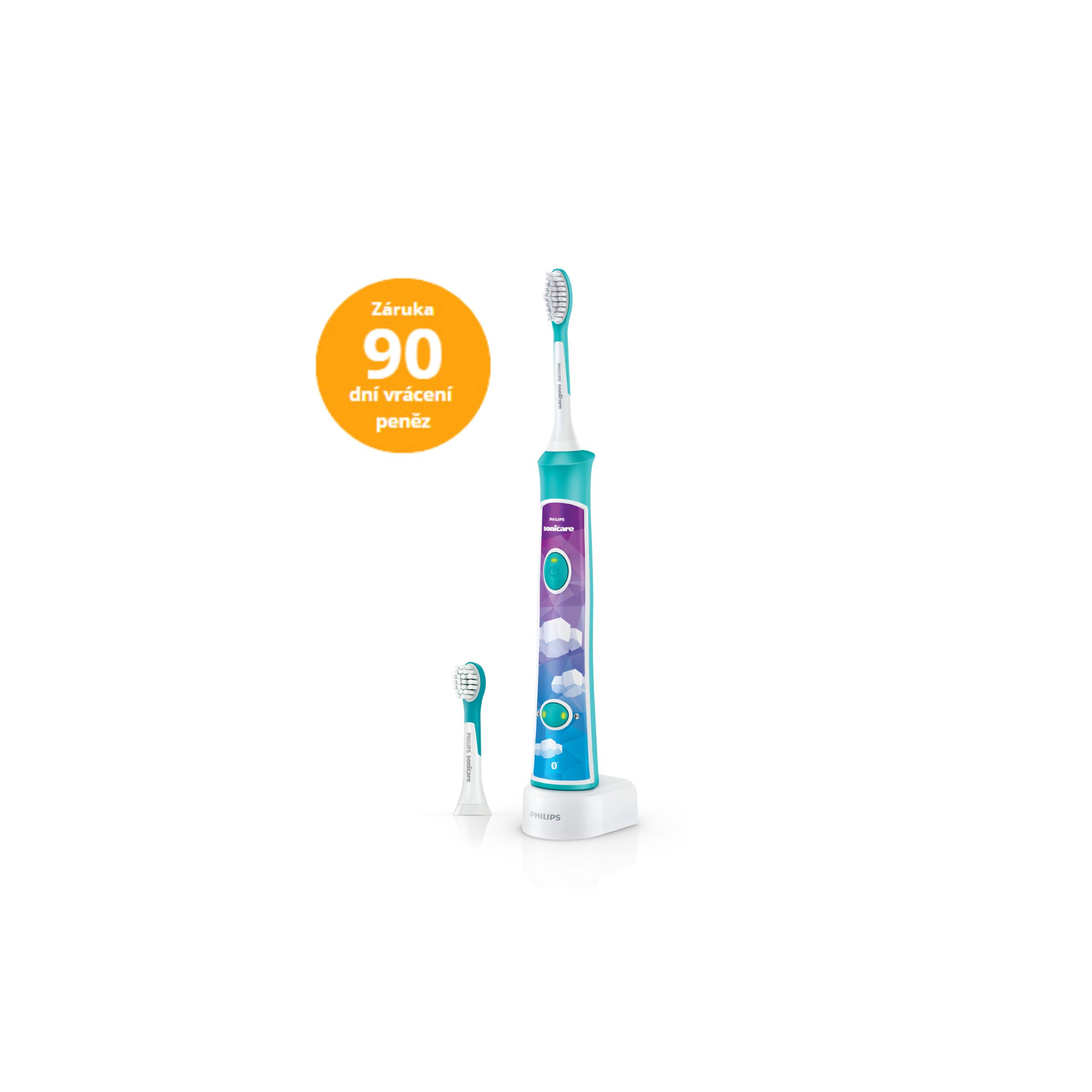 Sonicare Philips For Kids - Sonický Kartáček Pro Děti Od 3 Let S Herní Aplikací - HX6322/04